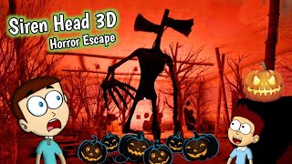Happy Halloween : Siren Head Horror Escape 3D | Shiva and Kanzo Gameplay screenshot 2