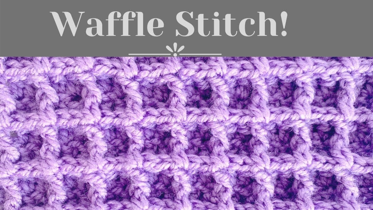 CROCHET THE WAFFLE STITCH | Crochet baby blanket for beginners tutorial ...