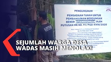 Bicara soal Tambang Batu Andesit, Sejumlah Warga Desa Wadas Pasang Poster dan Spanduk Penolakan