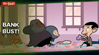 bean accidentally caught bank robbers mr bean adventures