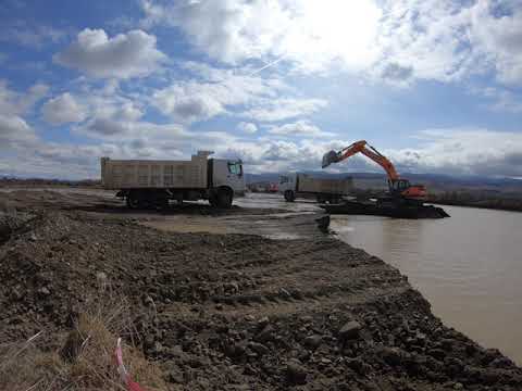 DOOSAN ექსკავატორების მუშაობა