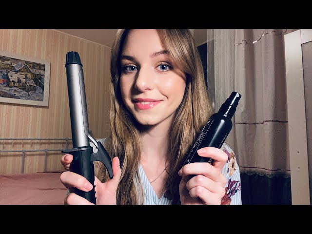 АСМР Шепот. Парикмахер. Укладка волос 💕  | ASMR Hairdresser Role Play 💕
