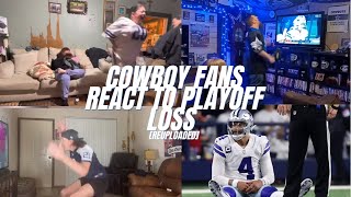 Cowboy Fans React To Playoff Loss | Best Fan Reactions Of Cowboys Vs 49ers Wildcard Playoff Game