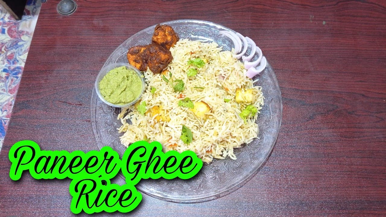 Paneer Ghee RiceEasy RecipeHow to make paneer ghee rice in tamil Mee