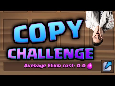 Copying my opponent's deck after every game in Clash Royale!