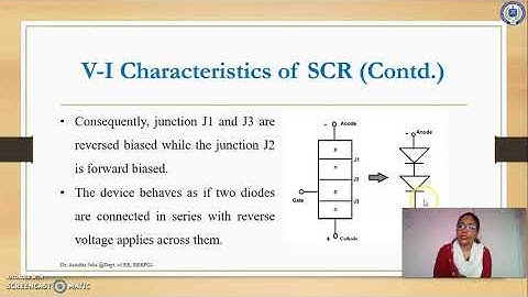V I CHARACTERISTICS OF SCR