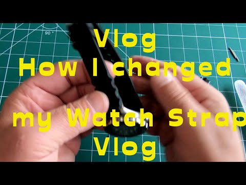 Vlog How I replaced my Citizen Eco Drive Dive Watch strap.