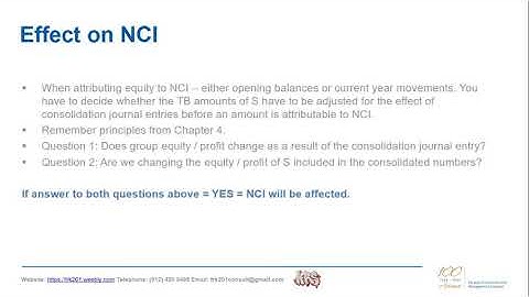 Chapter 5 VIDEO 4 Effect on NCI