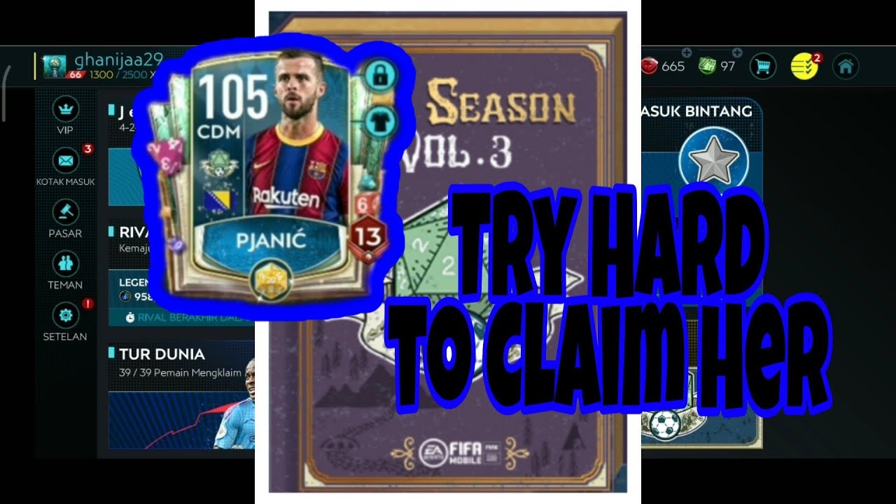 CLAIM 105 OVR CDM PJANIC Pre-Season Player | Fifa Mobile 20 Indonesia