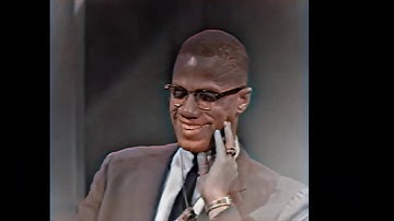 Malcom X - Interview At Berkeley (1963) [Colorized]