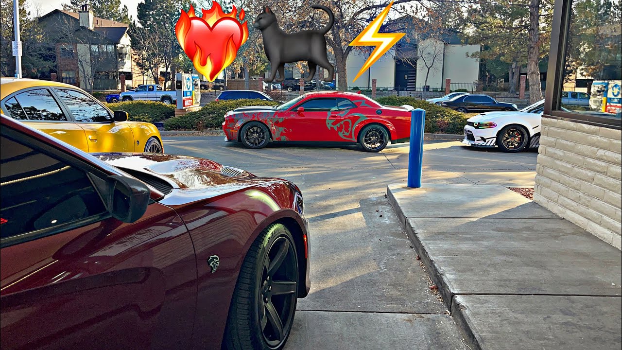 HELLCATS TOOK OVER AN EXOTIC CAR MEET IN COLORADO😍 PLUS CUTTING UP IN ...