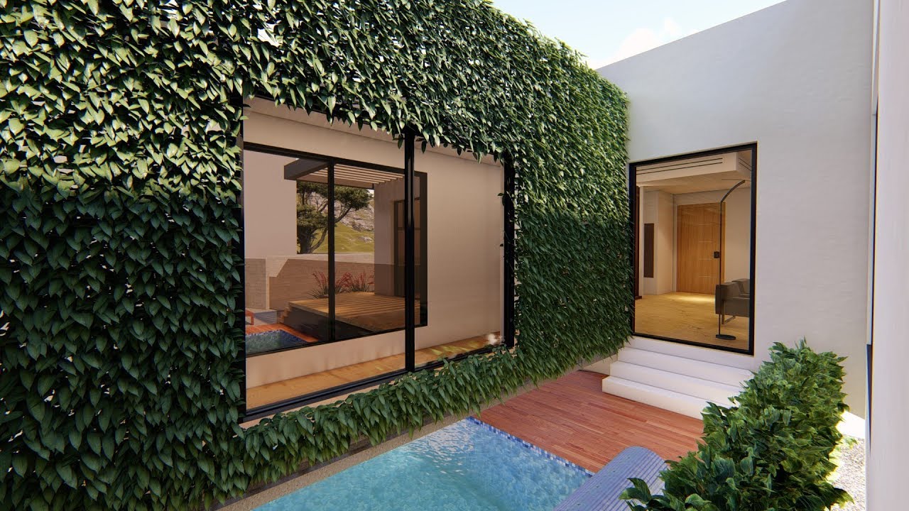 Modern House plan 3D archirectural Visualization - YouTube