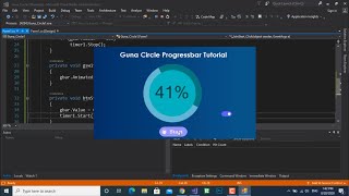 شريط التقدم الدائري Guna Circle Progressbar | سي شارب | c#