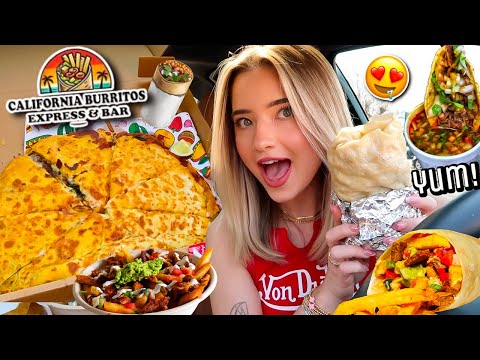 Eating CALIFORNIA BURRITOS RESTAURANT For The FIRST TIME pizzabirria carne asada fries more