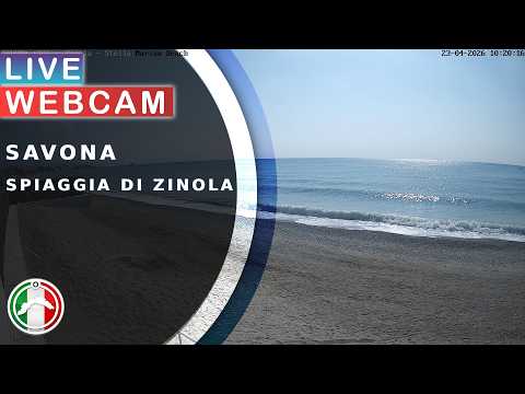Stella Marina Beach – Zinola, Savona Live — Savona, Liguria live camera thumbnail