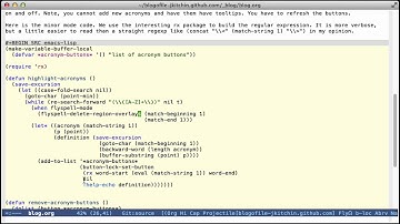 Acronym mode for Emacs