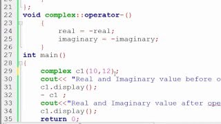 135. Unary Operator overloading in C++ (Hindi)