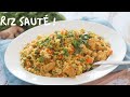 Riz sauté aux légumes , rapide et savoureux