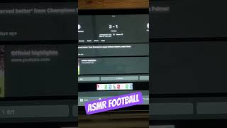ASMR Football results of the UEFA Champions League #relax  #championsleague #ucl #asmrfootball