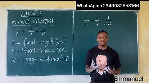 Optics - Lenses and the Mirror Formula (Introduction) | JAMB Physics #mirror #lens #jamb #optics