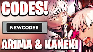 *❄️ARIMA &amp; KANEKI]* NEW ALL TOKYO GHOUL UPDATE CODES FOR DIVERSE PIECE! ROBLOX DIVERSE PIECE CODES