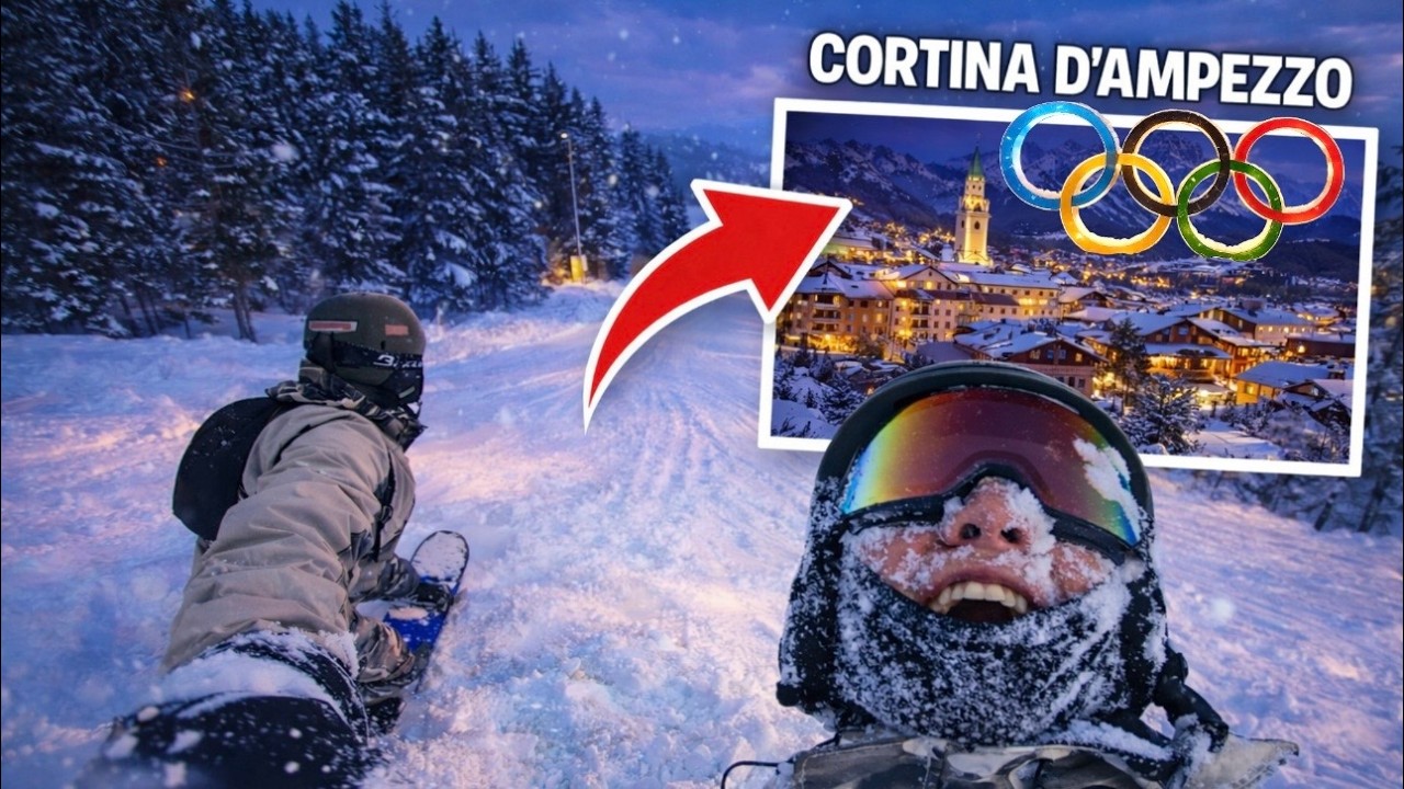 Fui parar na cidade das Olimpíadas de Inverno só pra fazer snowboard