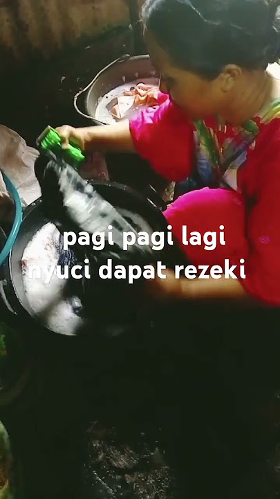 Kalau tiap hari nyuci baju dapat duit , pasti istri tamba semangat nyucinya 🤣🤣🤣