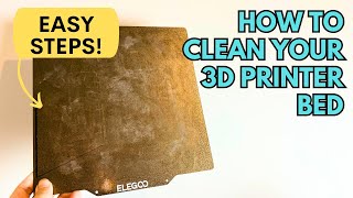 How to Clean Your 3D Printer Bed