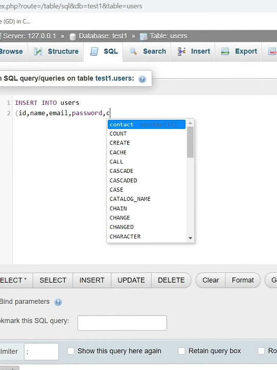 #3 Insert Value in table on Xampp(SQL)||MySQL tutorial|SQL basic course ...