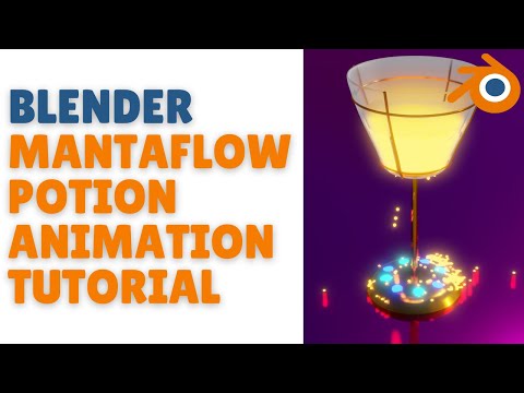 Návod na animáciu lektvaru Blender Mantaflow