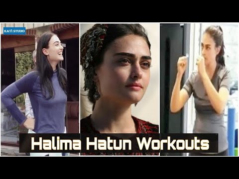 Haleema Sultan (Esra Bilgic) Work out & Training Videos | Ertugrul Ghazi Drama Actres