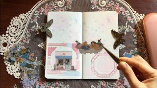 soft pink & blue winter journal ❄️💗💙 | aesthetic collage ASMR screenshot 5