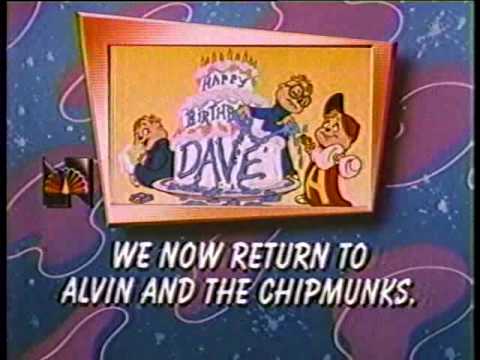 Alvin And The Chipmunks 1986 NBC Commercial Bumper # 2 