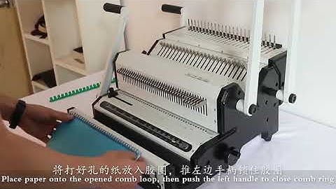 CW2500A  Comb and Wire multifuctional binding machine