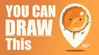 Draw a EGG Pin with Procreate on the iPad | Procreate Tutorial | Justmanik screenshot 5