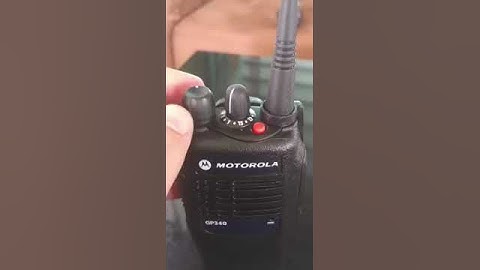 Good feedback for Motorola GP340