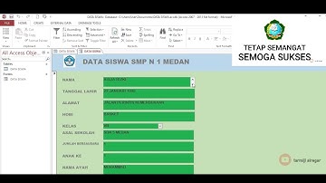 TUTORIAL MEMBUAT DATA SISWA MENGGUNAKAN MICROSOFT ACCESS (2007,2010,2013,2016,2019)