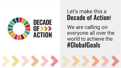 SDG Decade of Action : Video message