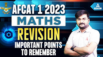 AFCAT 1 2023 | MATHS REVISION IMPORTANT POINTS TO REMEMBER BY ANKIT SOLANKI SIR