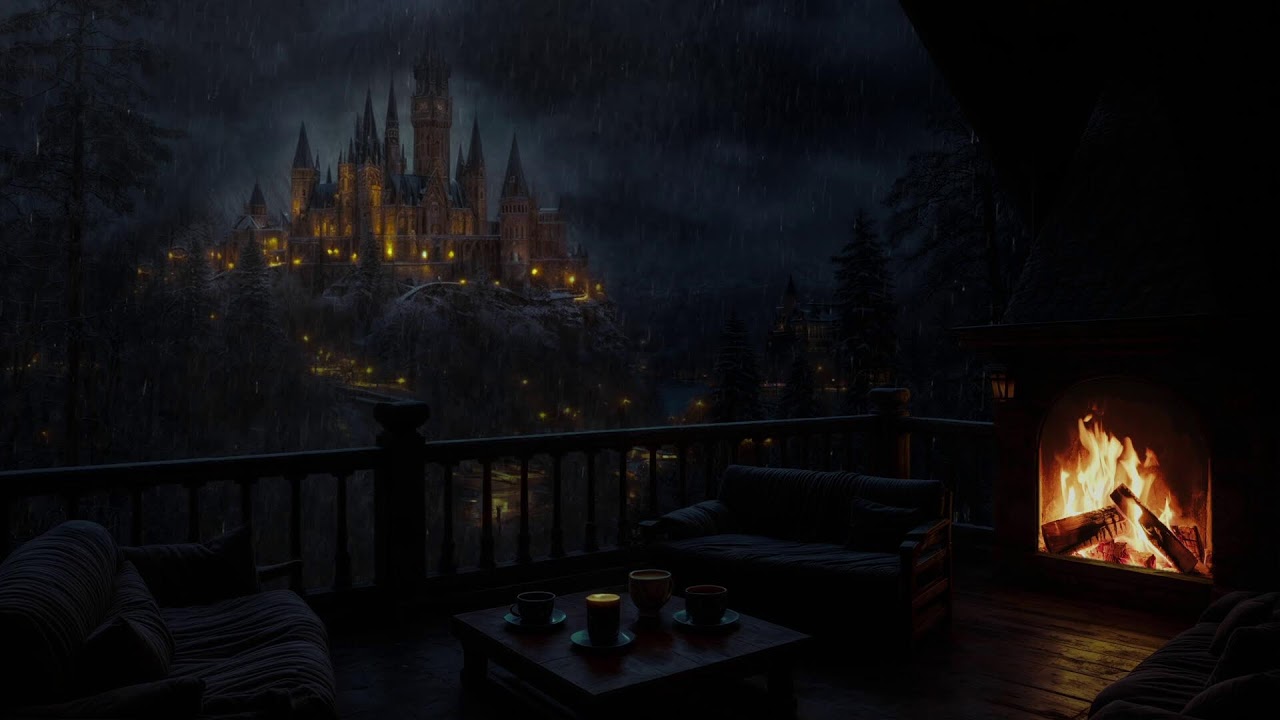 🌧️ Healing Sleep Sounds at Castle Rain • Brain Massage & Anxiety Relief • Sleep Frequencies #1