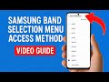 Samsung Band Selection Menu Access Method (2025) | No Root | Fix Signal Issues