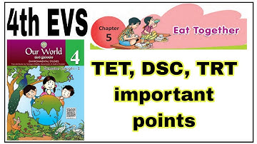 AP 4th class EVS lesson-5: Eat together important points for TET, DSC, TRT // Tet dsc EVS important