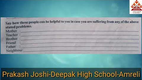 Tune Up O Teens/Unit no 9/Part-3/STD 10/English (S.L.)/Prakash Joshi-Deepak High School-Amreli