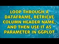 Loop through a dataframe, retrieve column header name, and then use it as parameter in ggplot