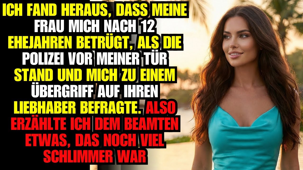 Ich fand heraus, dass meine Frau mich nach 12 Ehejahren betrügt, als die Polizei vor meiner Tür....