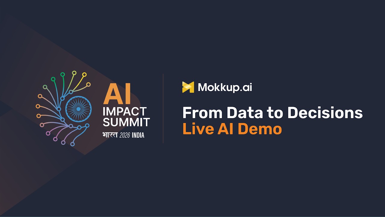 Mokkup.ai Live Demo at AI Impact Summit | Build Dashboards with AI in Minutes