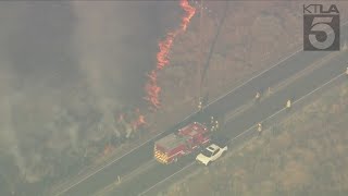 Fast-moving wildfire breaks out in Riverside County, 1,500 acres and growing