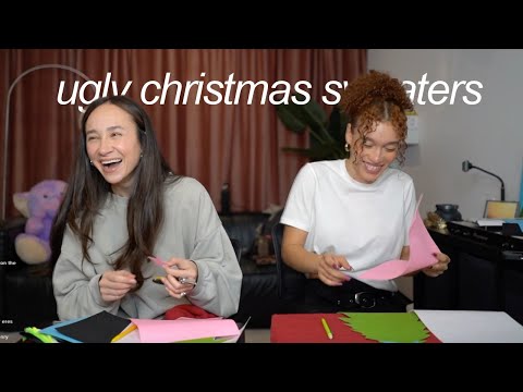 WE MADE GRINCH UGLY XMAS SWEATERS AND XMAS COCKTAILS!