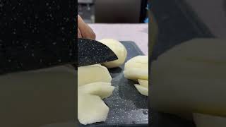 #asmr #cuttingskills #slicing #jicama #satisfying #food #fruit
