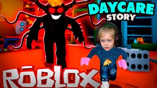 Страшный МОНСТР в игре Детский садик 2 история роблокс | Daycare Story roblox на русском языке